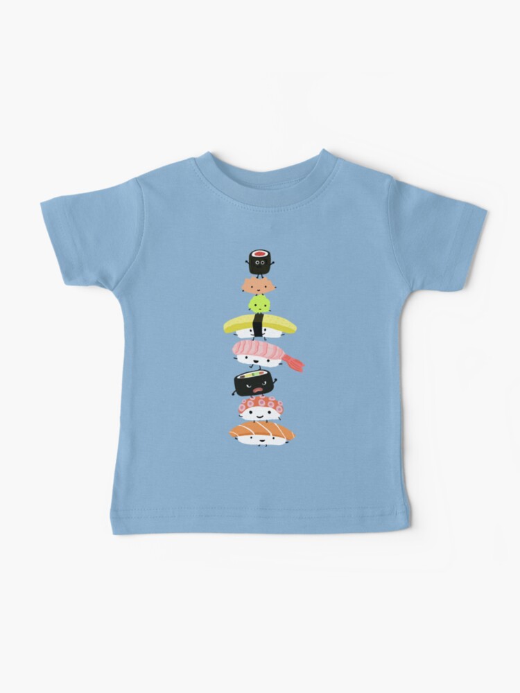 Thumbnail 1 of 2, Baby T-Shirt, Sushi Stack designed and sold by ShortCoffee.