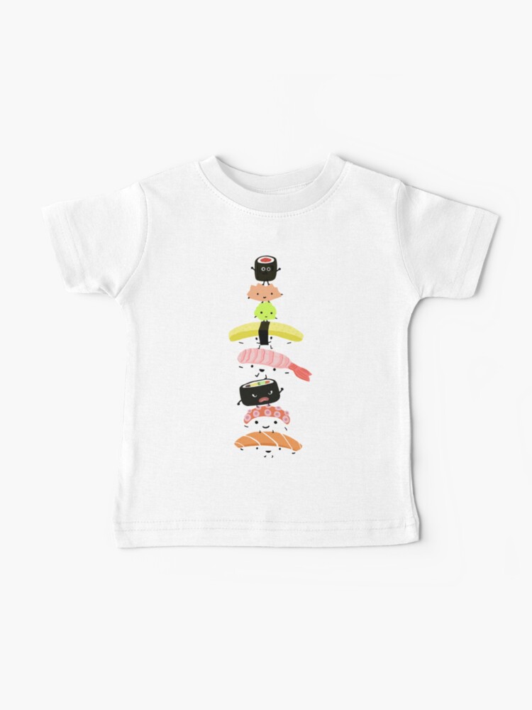 Thumbnail 1 of 2, Baby T-Shirt, Sushi Stack designed and sold by ShortCoffee.