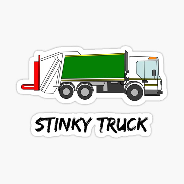 Stinky Truck rubbish garbage recycle environment Sticker