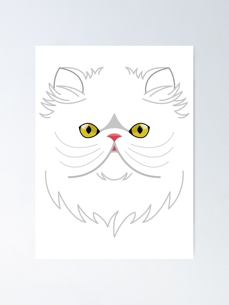 Premium Vector  Persian cat icon feline breed funny pet