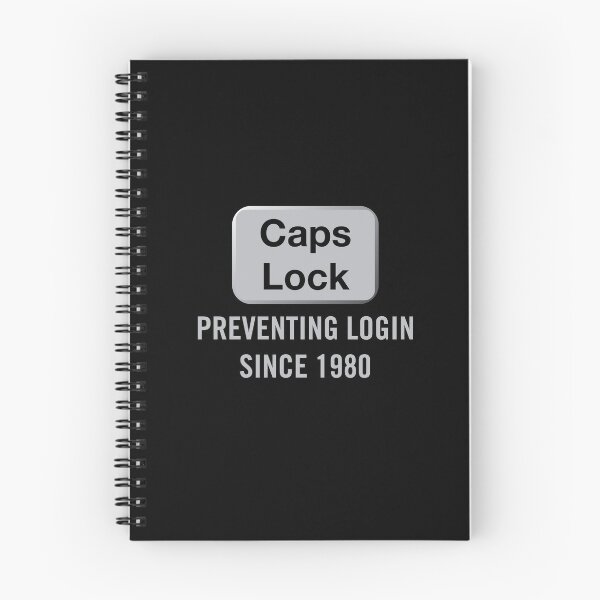 Item preview, CAPS LOCK – Preventing Login Since 1980 designed and sold by Gerald Waters.