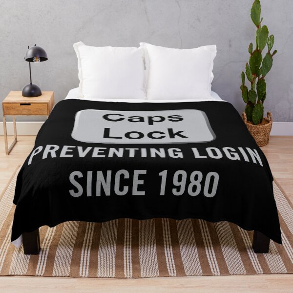 Item preview, CAPS LOCK – Preventing Login Since 1980 designed and sold by Gerald Waters.