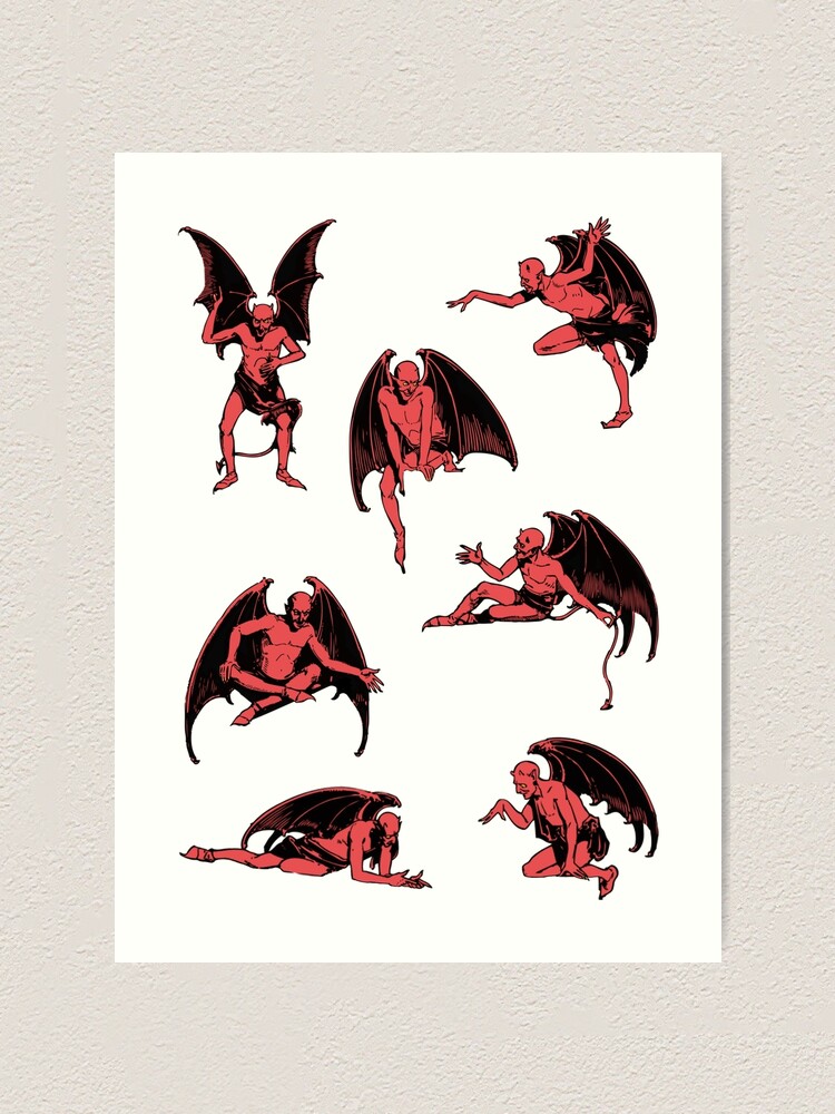 Horror Demon Scary Occult Monster Gothic Gift' Sticker