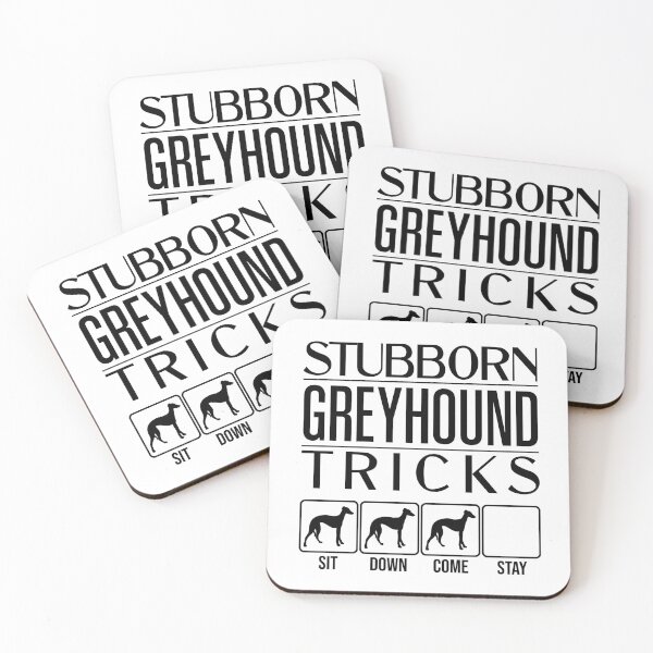 Item preview, Funny Greyhound Design: Stubborn Greyhound Tricks / Stubborn Dog Tricks, funny gift idea designed and sold by HEJAshirts.