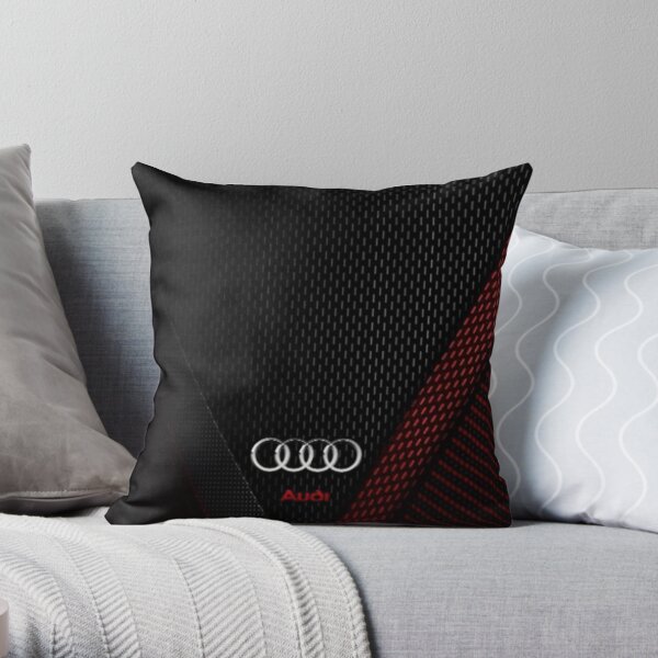 Audi Carbon Throw Pillow