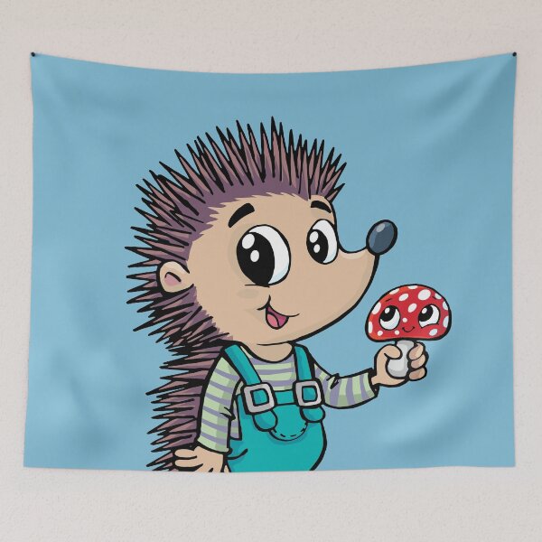 Item preview, cute hedgehog farmer designed and sold by duxpavlic.
