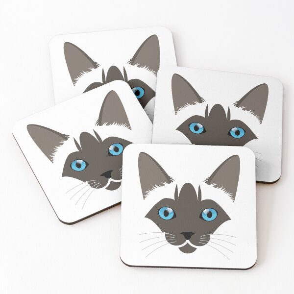Item preview, Siamese cat face designed and sold by ShirtBricks.