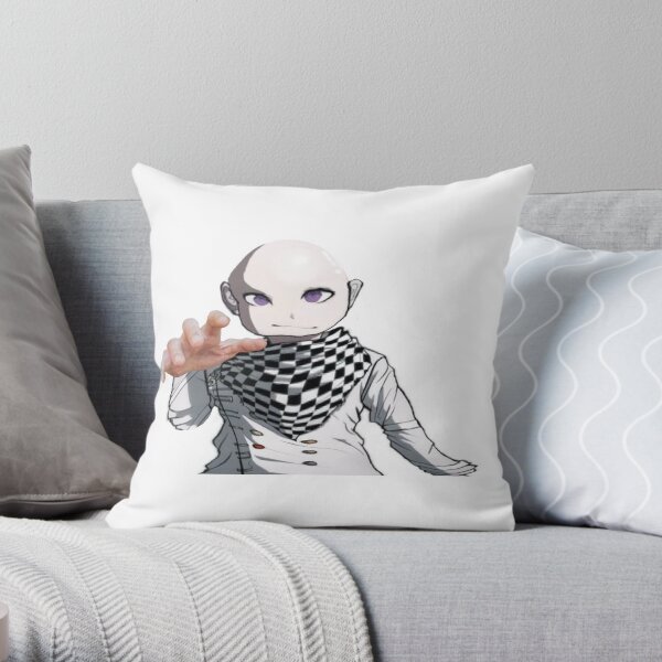 kokichi vibe checks you Throw Pillow