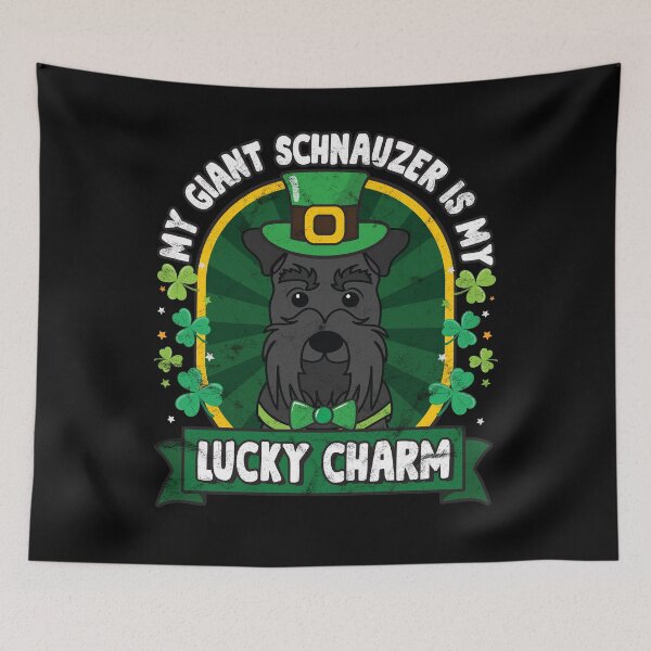 Aperçu de l'œuvre Giant Schnauzer is my Lucky Charm St Patricks créée et vendue par rafaeltto.