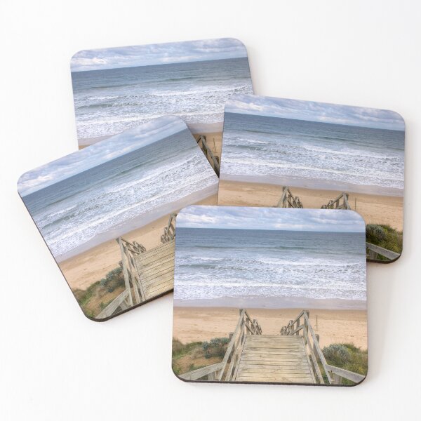 Item preview, Steps Down to Thirteenth Beach, Barwon Heads, Victoria, Australia designed and sold by ChristineJayne.