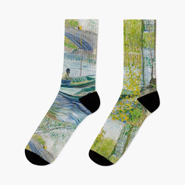 Item preview, Lake with boats by Vincent Van Gogh designed and sold by Vintage Designs +.