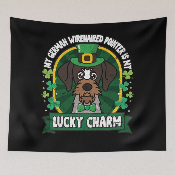 Item preview, German Wirehaired Pointer is my Lucky Charm St Patricks designed and sold by rafaeltto.