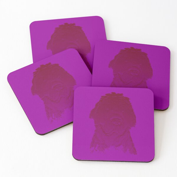 Item preview, Newfoundland dog purple designed and sold by Moonyflower.