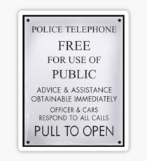 Police Box Sticker