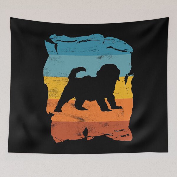 Item preview, Cockapoo Distressed Vintage Retro Silhouette designed and sold by DoggyStyles.