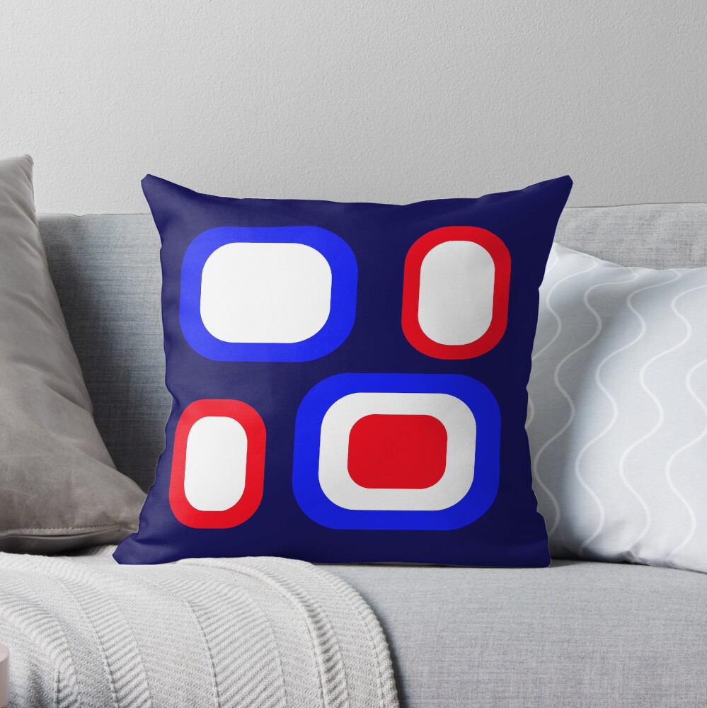 Red white and discount blue outdoor pillows