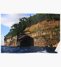 Pictured Rocks National Lakeshore Cliffs Poster