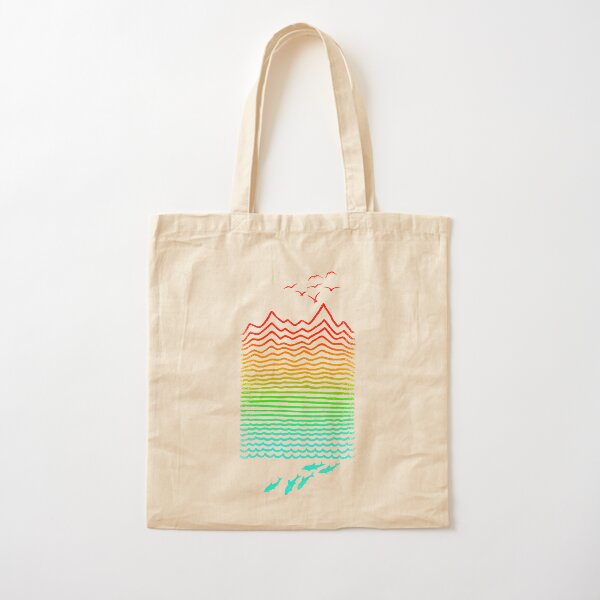 High Up Above And Down Below Cotton Tote Bag