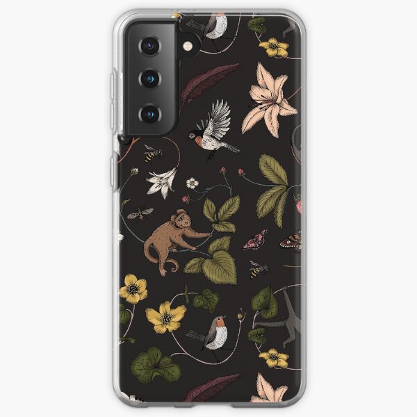 Monkeys in the Mist - black Samsung Galaxy Soft Case
