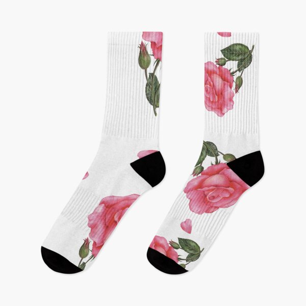 Item preview, Watercolour Pink Rose Pattern designed and sold by Farida Greenfield.