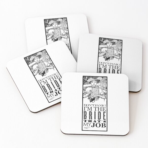 Item preview, Bride Don't Panic designed and sold by blackheartscot.
