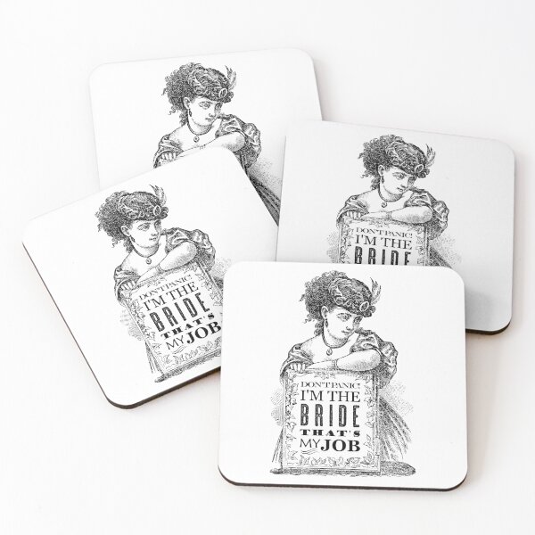 Item preview, Bride - Don't Panic - That's My Job designed and sold by blackheartscot.