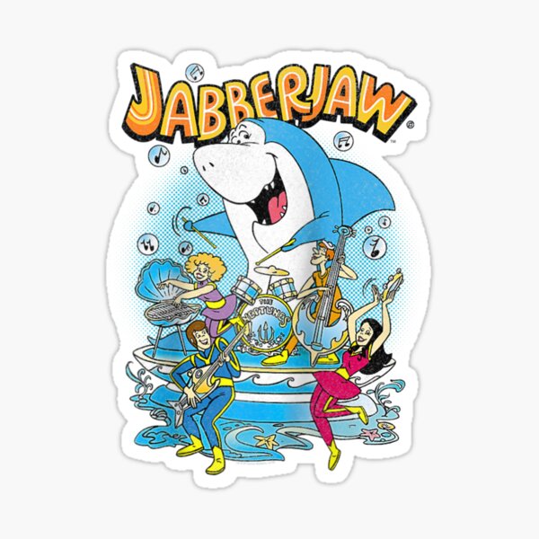 Jabberjaw And The Neptunes Raglan Baseball Tee Sticker