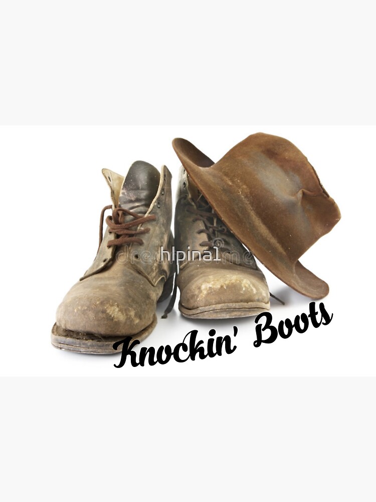 "Luke Knocking Boots" Sticker by hlpina1 Redbubble
