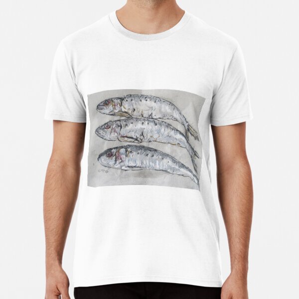 Sardine Trio artwork Premium T-Shirt