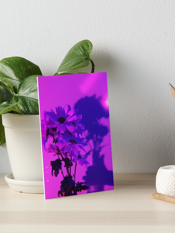 Purple Flowers Aesthetic Art Board Print By Zanna7 Redbubble