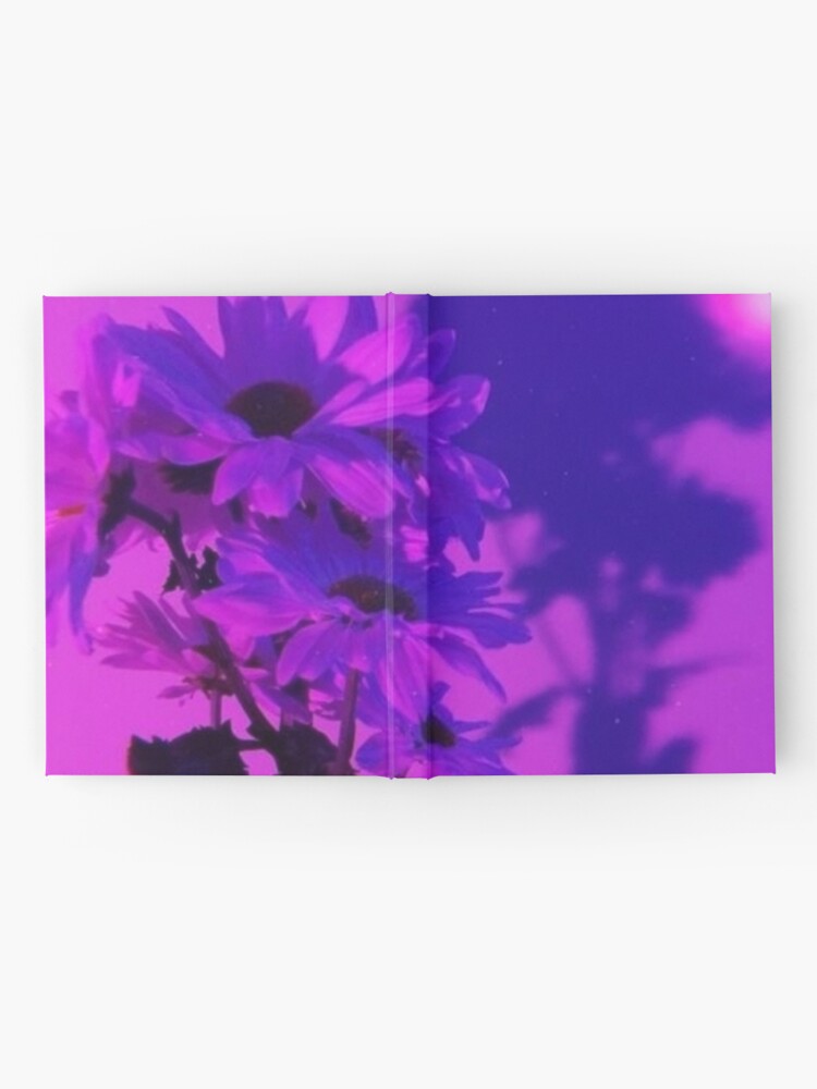 Purple Flowers Aesthetic Hardcover Journal By Zanna7 Redbubble