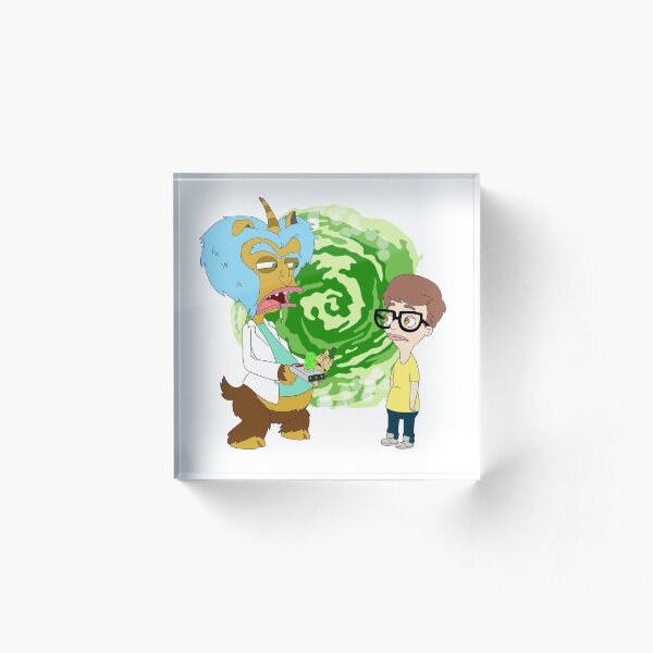 Rick and Morty are Big Mouth Characters Acrylic Block