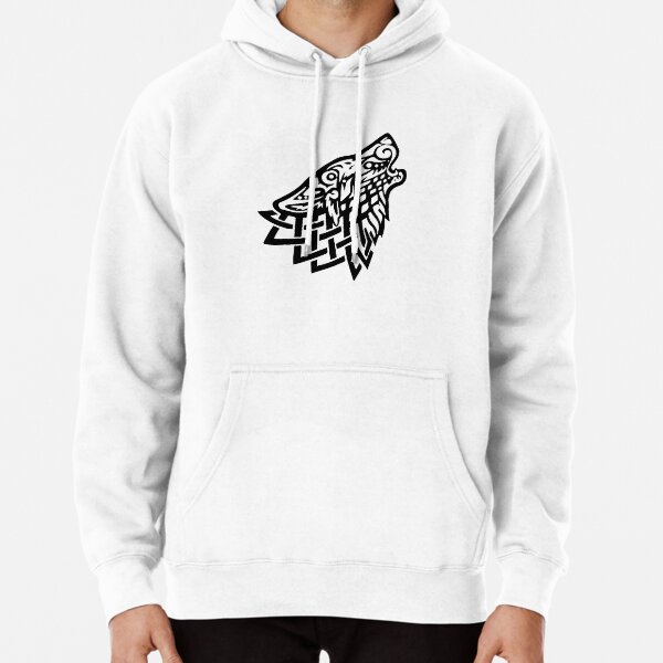 Celtic Wolf - Black Pullover Hoodie