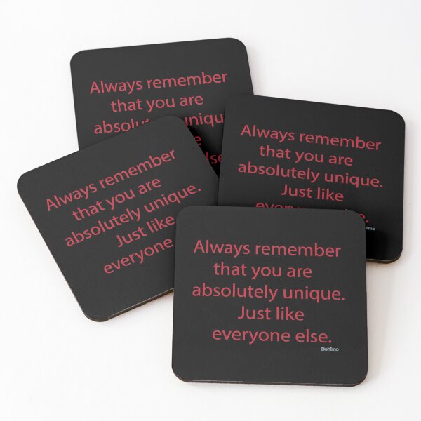 Item preview, Always remember that you are absolutely unique. Just like everyone else. Margaret Mead. Own it. Wear it. Bohimo designed and sold by Bohimo.
