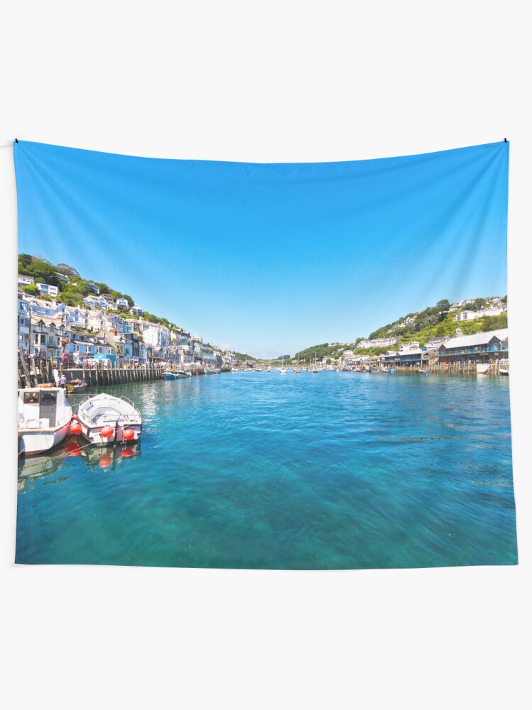 Looe Cornwall Turquoise Sea Canvas Wall Art Picture Print