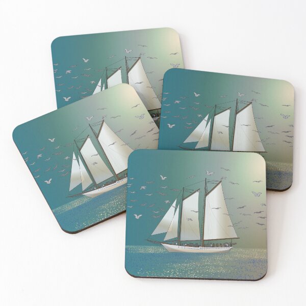 Item preview, Schooner with Birds designed and sold by Bonnie  Follett.