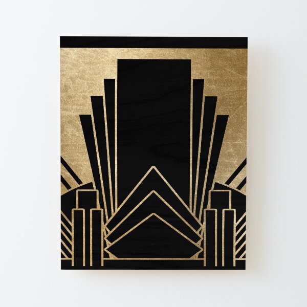 Art deco design Wood Mounted Print