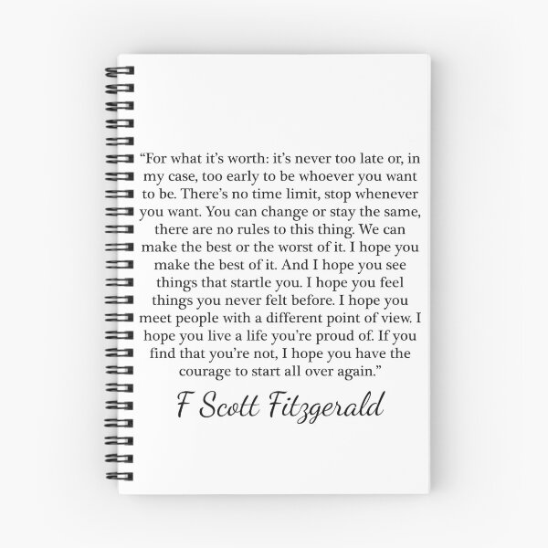 Item preview, For what it's worth - F Scott Fitzgerald designed and sold by peggieprints.