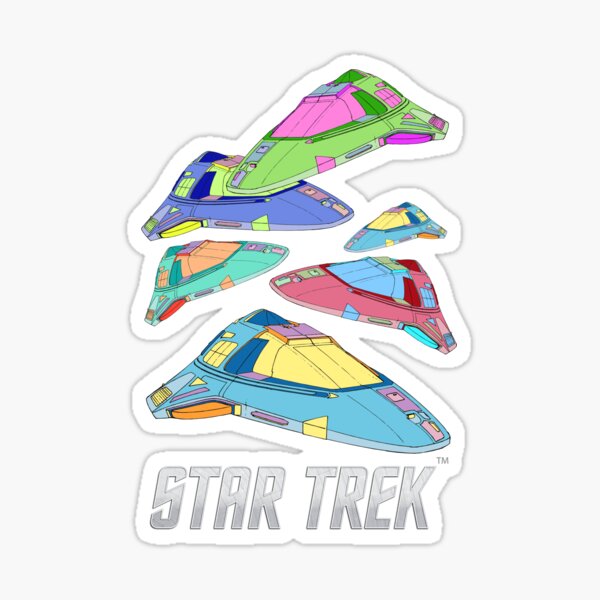 Star Trek, Delta Flyer spaceship Voyager Sticker