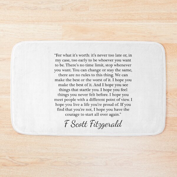 Item preview, For what it's worth - F Scott Fitzgerald designed and sold by peggieprints.