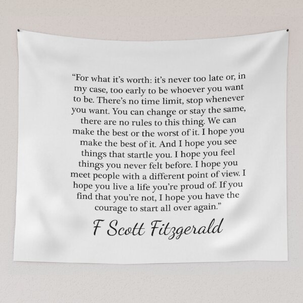 Item preview, For what it's worth - F Scott Fitzgerald designed and sold by peggieprints.