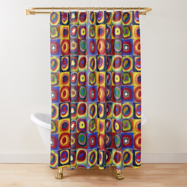 Color Study: Squares with Concentric Circles by Wassily Kandinsky Shower Curtain