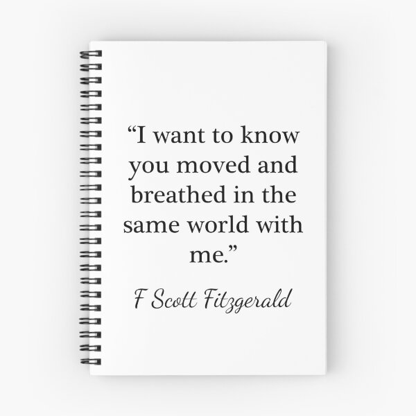 Item preview, Moved and breathed in the same world - F Scott Fitzgerald designed and sold by peggieprints.