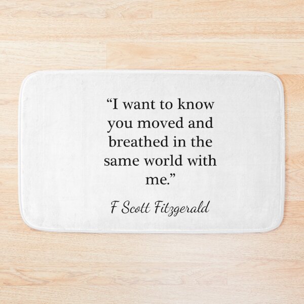 Item preview, Moved and breathed in the same world - F Scott Fitzgerald designed and sold by peggieprints.