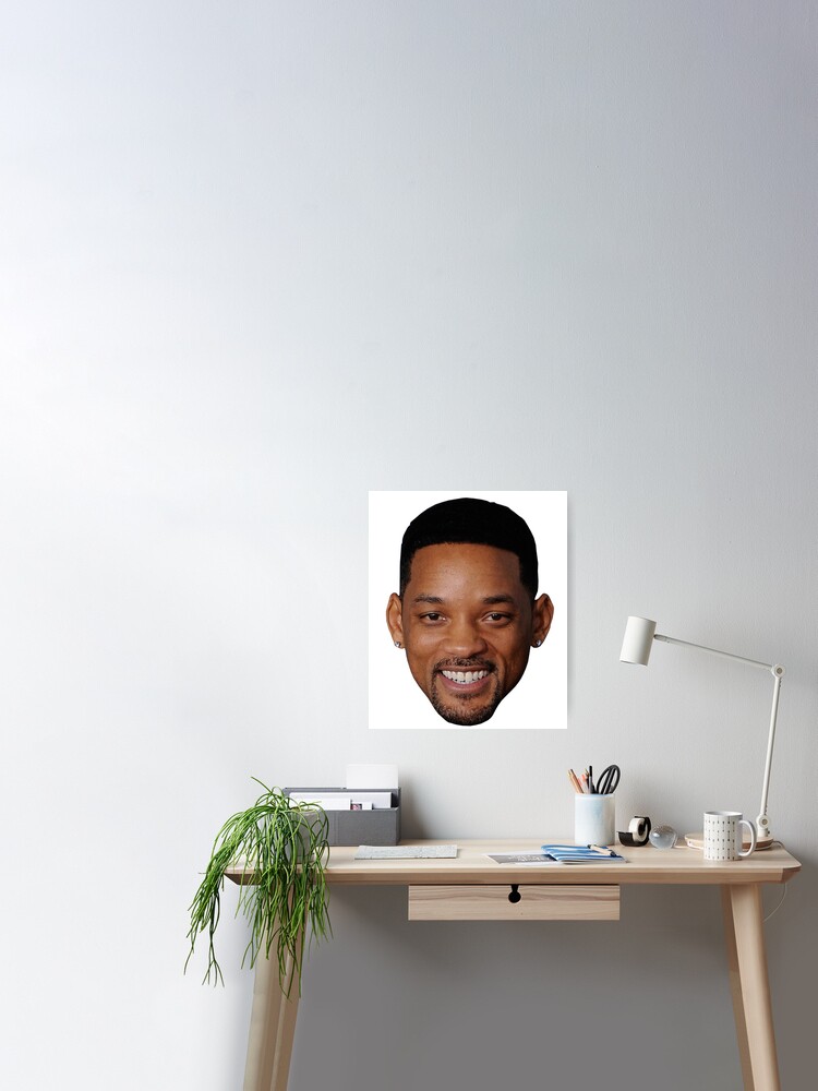 Will Smith Face Head Meme Funny Fresh Poster By Elliot Four