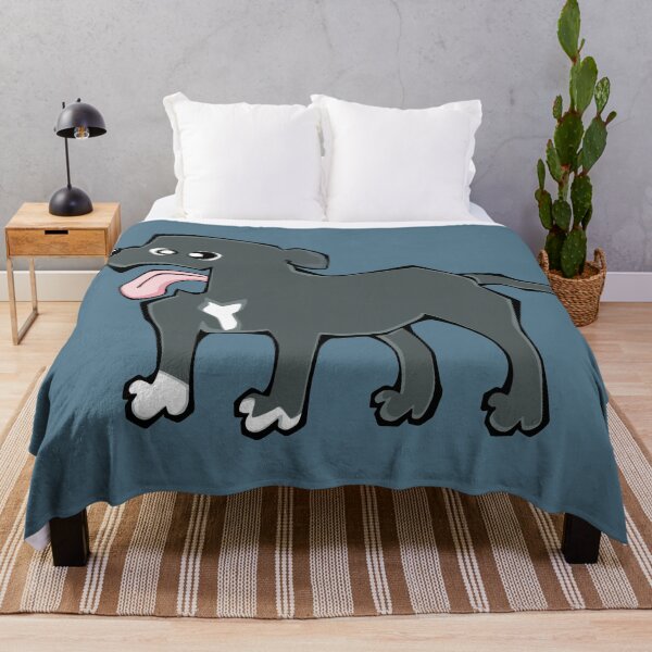 Item preview, Staffordshire Bull Terrier - Blue (Full Body) BLUE BG designed and sold by TheChicken.
