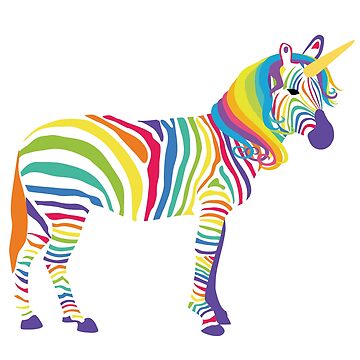 Rainbow-Unicorn-Zebra or Zebra-Unicorn Rainbow