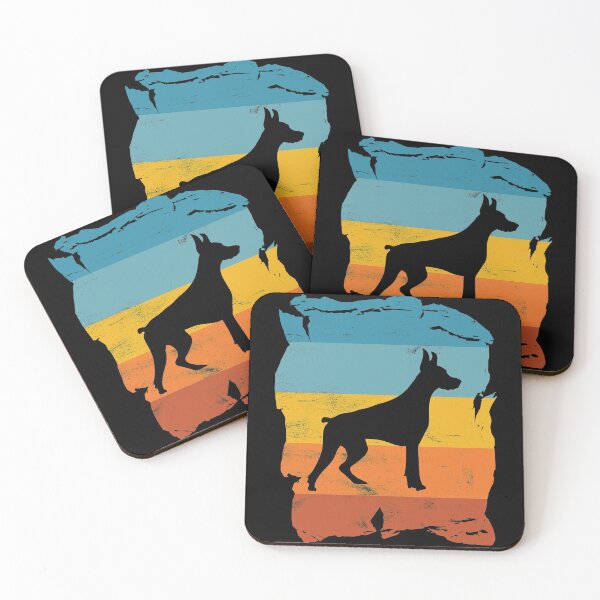 Item preview, Doberman Pinscher Distressed Vintage Retro Silhouette designed and sold by DoggyStyles.