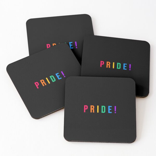 Item preview, Pride rainbow simple block text designed and sold by MrDesign93.