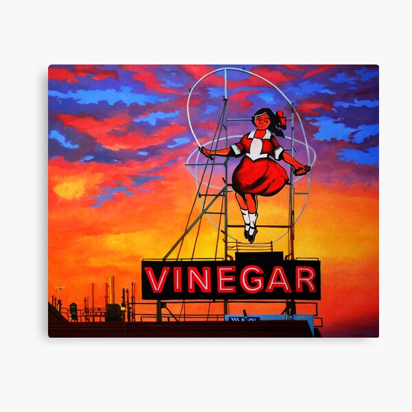 The Skipping Girl Canvas Print